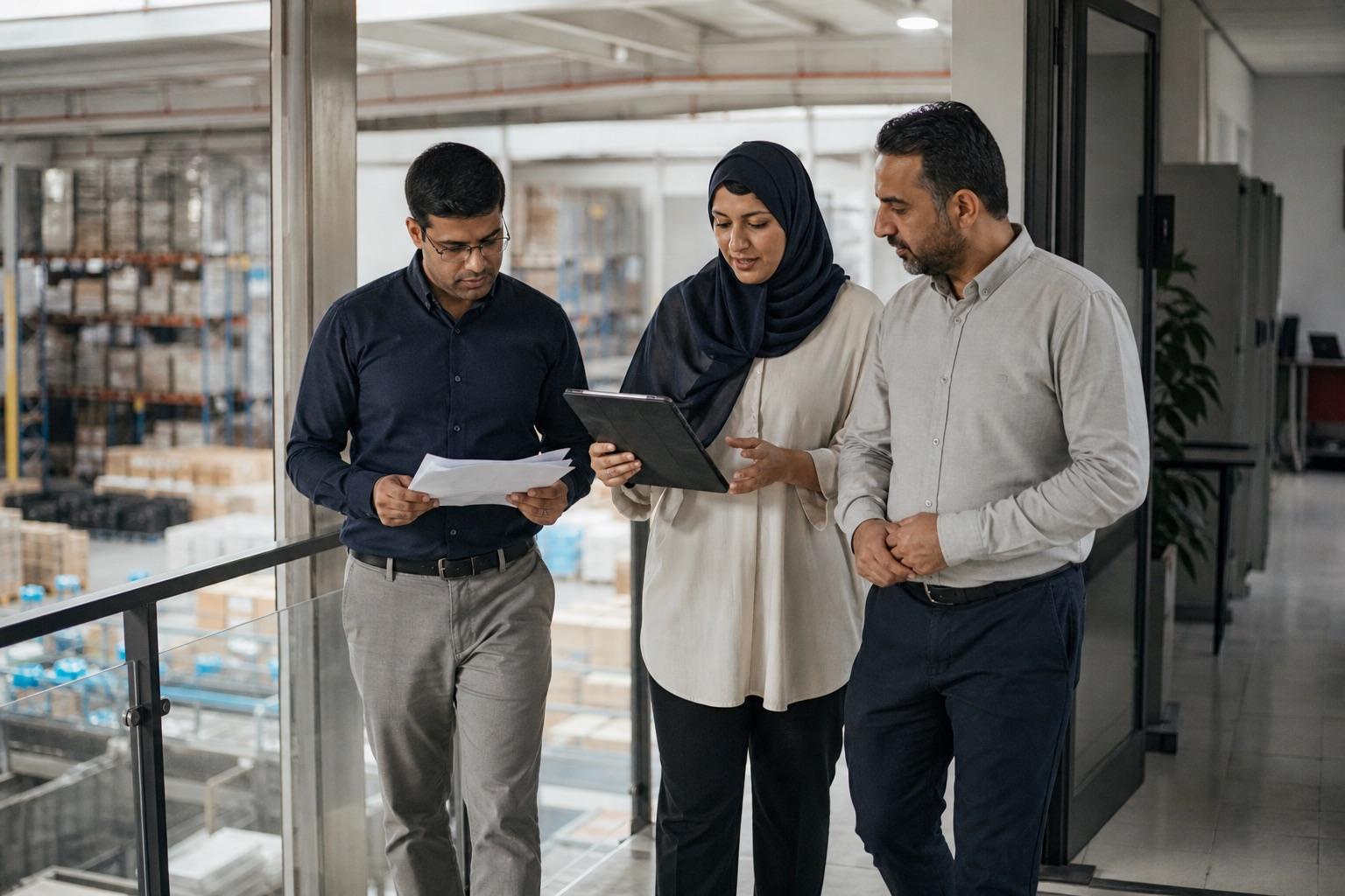 UAE procurement and project leaders comparing manpower supplier evidence and commercial terms